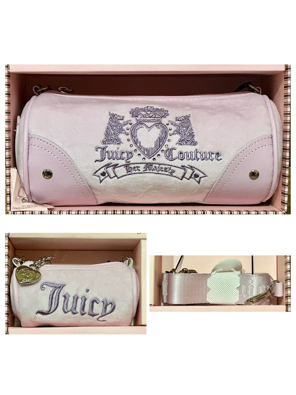 Juicy Couture Heritage 3-Piece Barrel Bag Boxed Gift Set.  NEW! - Picture 12 of 16